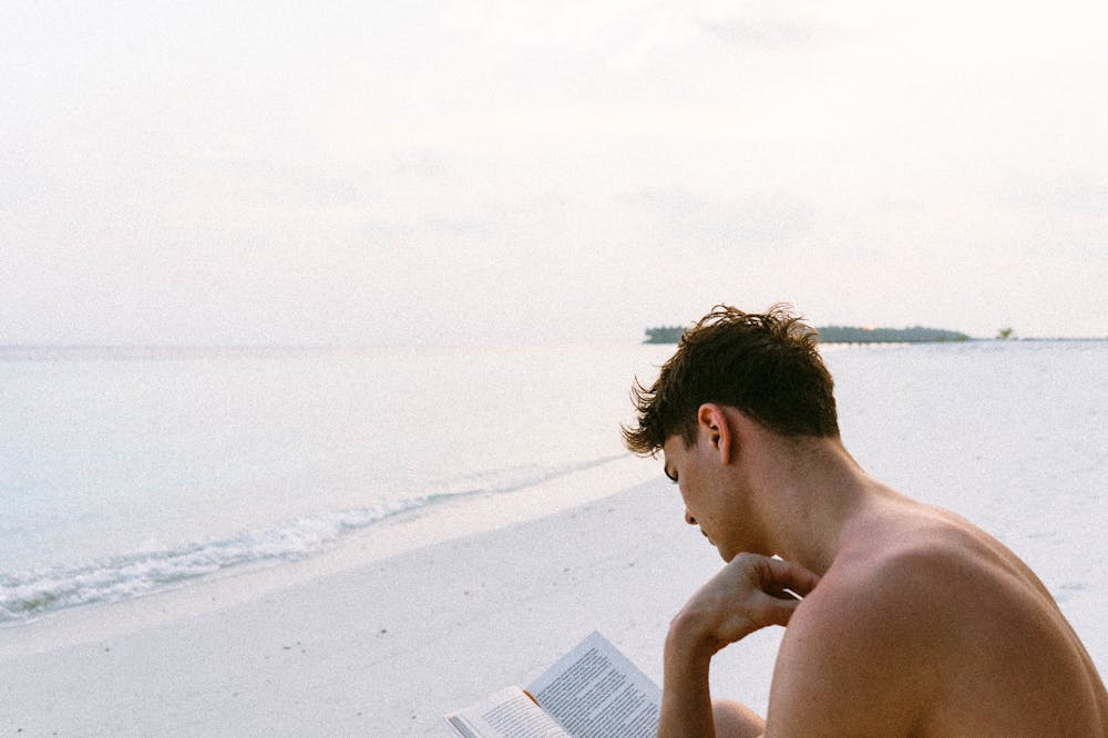 Master-Your-Emotions-Man-Beach-Reading