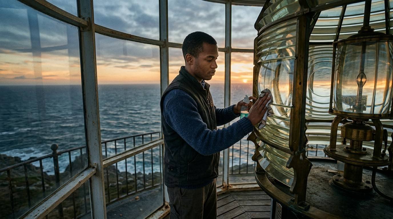 Lighthouse-Keeper-Cleaning-Lights-Myth-of-Sisyphus