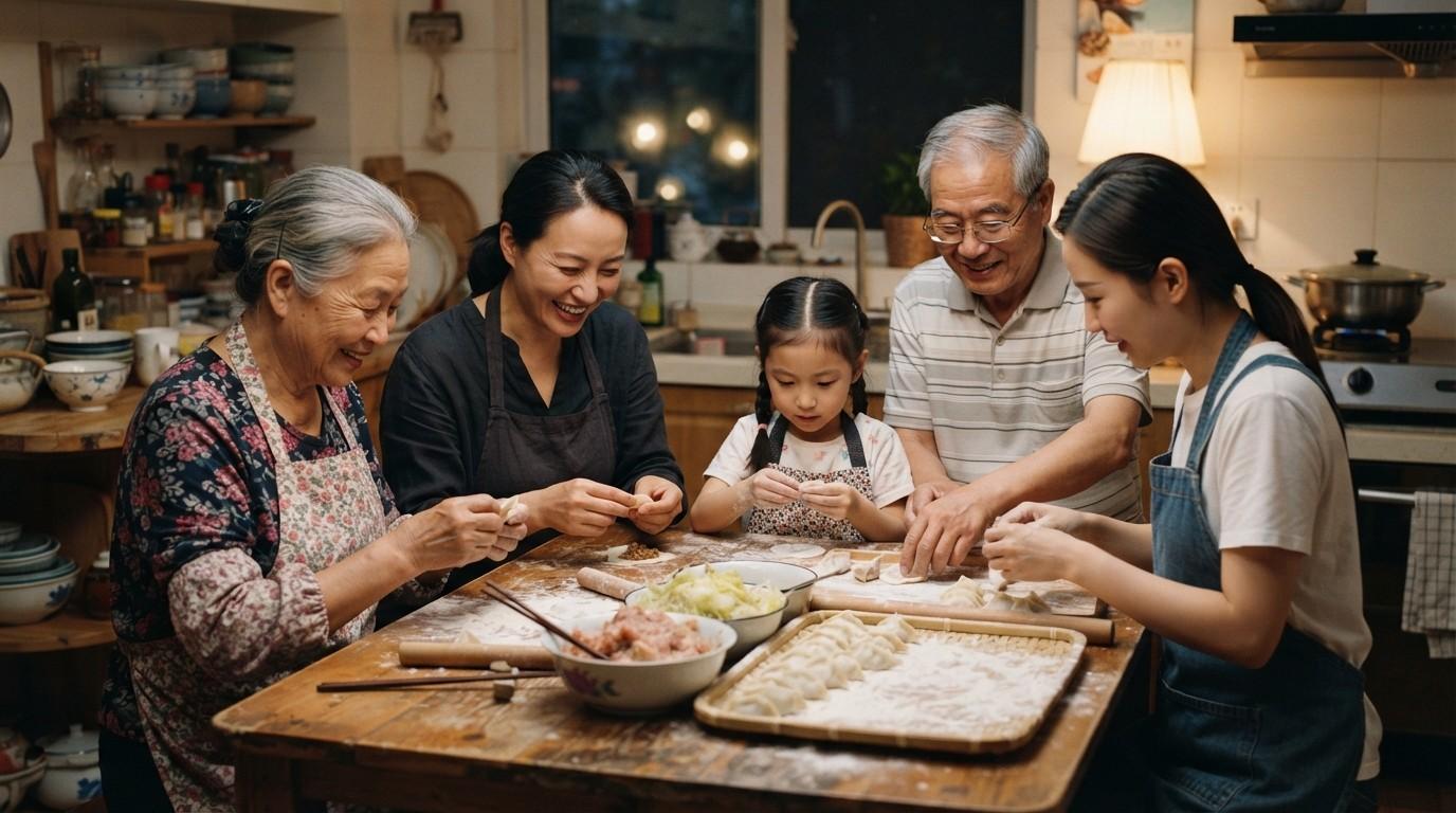 Three-Generations-Preparing-Dumplings-Quality-of-Life