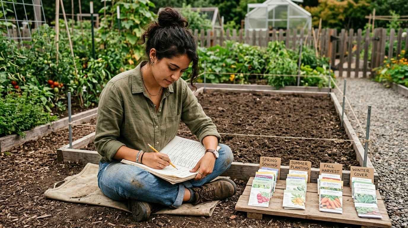 Gardener-Planning-Vegetable-Plot-Take-Control-of-Your-Life
