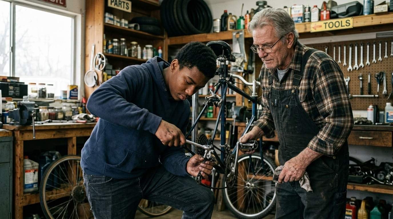 How to Learn Anything Faster: What Your Brain Responds To 1 Teenager-Repairing-Bicycle-How-to-Learn-Anything-Faster