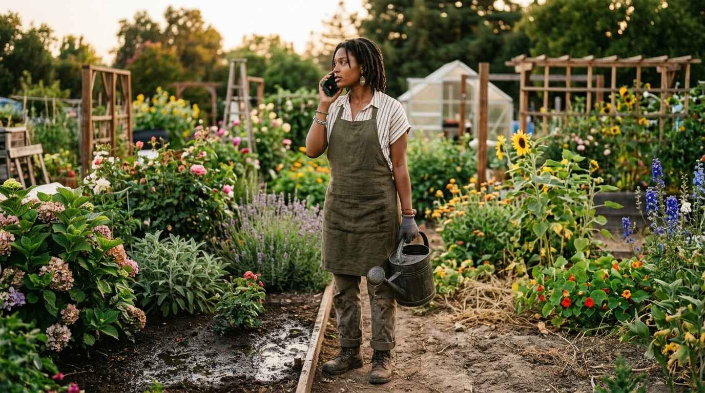 How to Get Your Life Together When Everything Feels Off 1 Gardener-Watering-Flower-Bed-