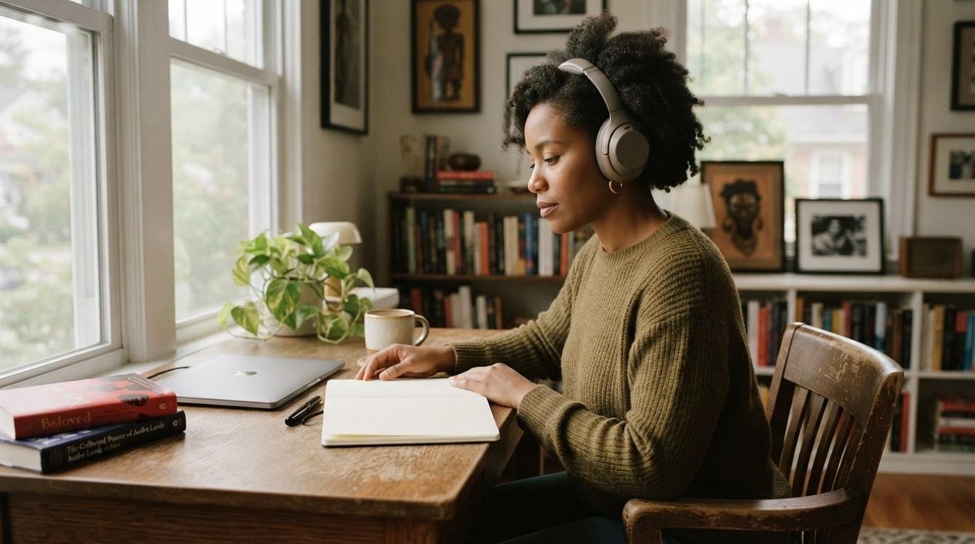 Binaural Beats: What They Actually Do to Your Brain 1 Writer-At-Desk-Binaural-Beats