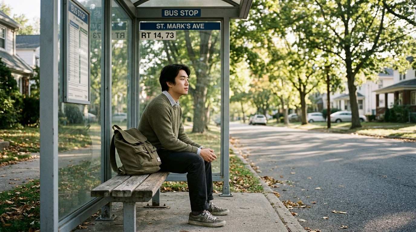 Zen Quotes and the Art of Not Drowning in the Modern Drift 1 Man-Waiting-at-Bus-Stop-Zen-Quotes