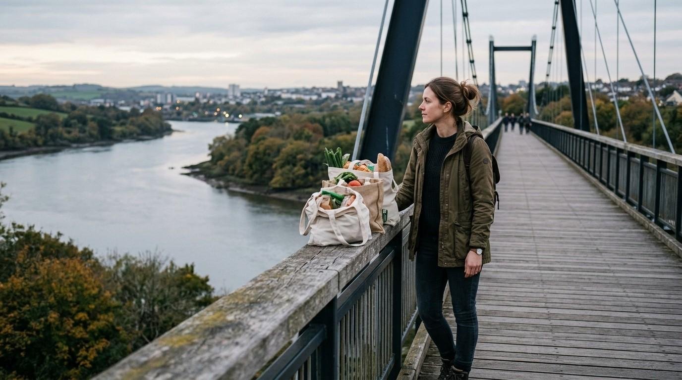 Woman-Walking-Across-Bridge-Feeling-Overwhelmed