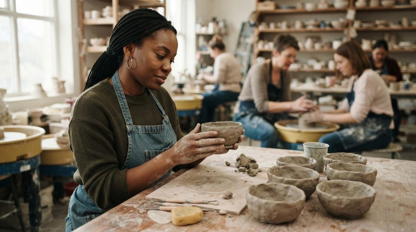 Woman-in-Pottery-Class-Designing-Your-Life