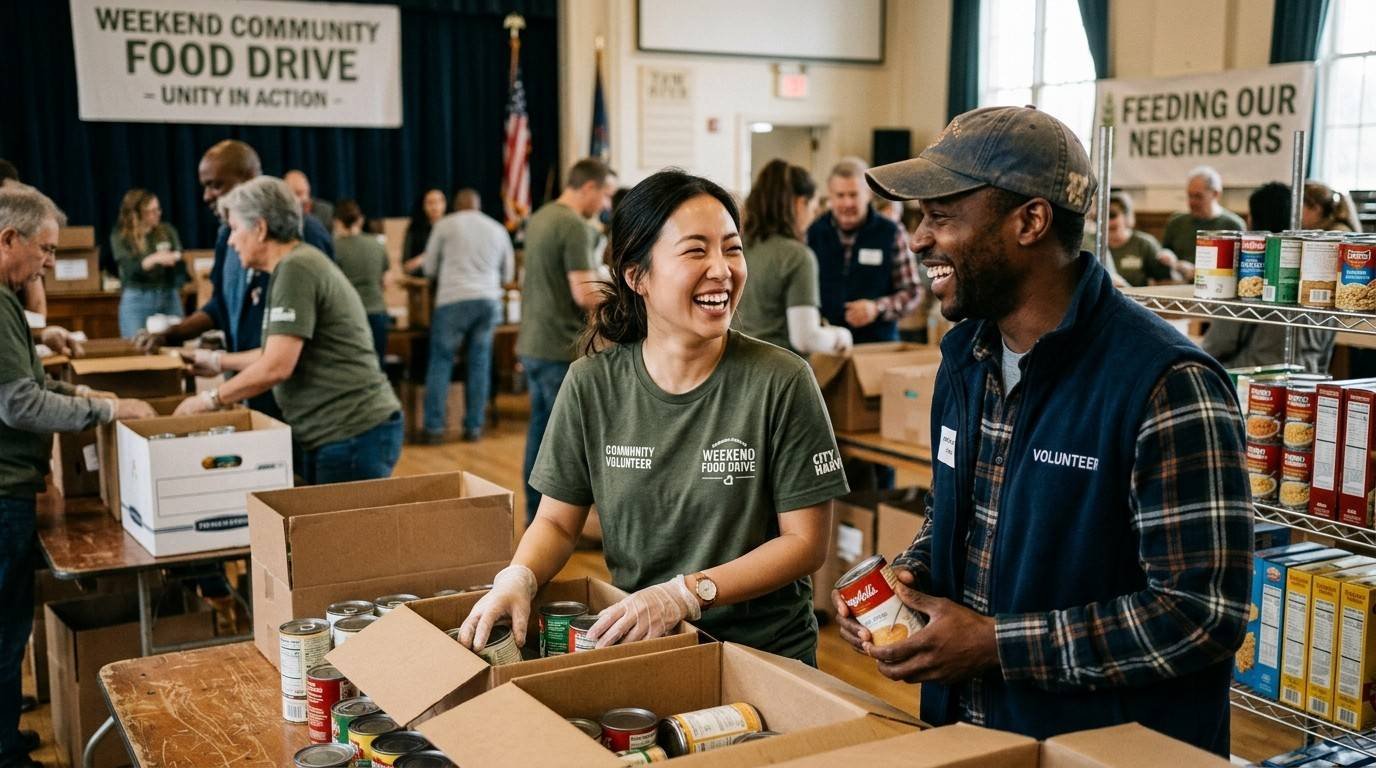 Volunteers-Sorting-Groceries-Intentional-Dating