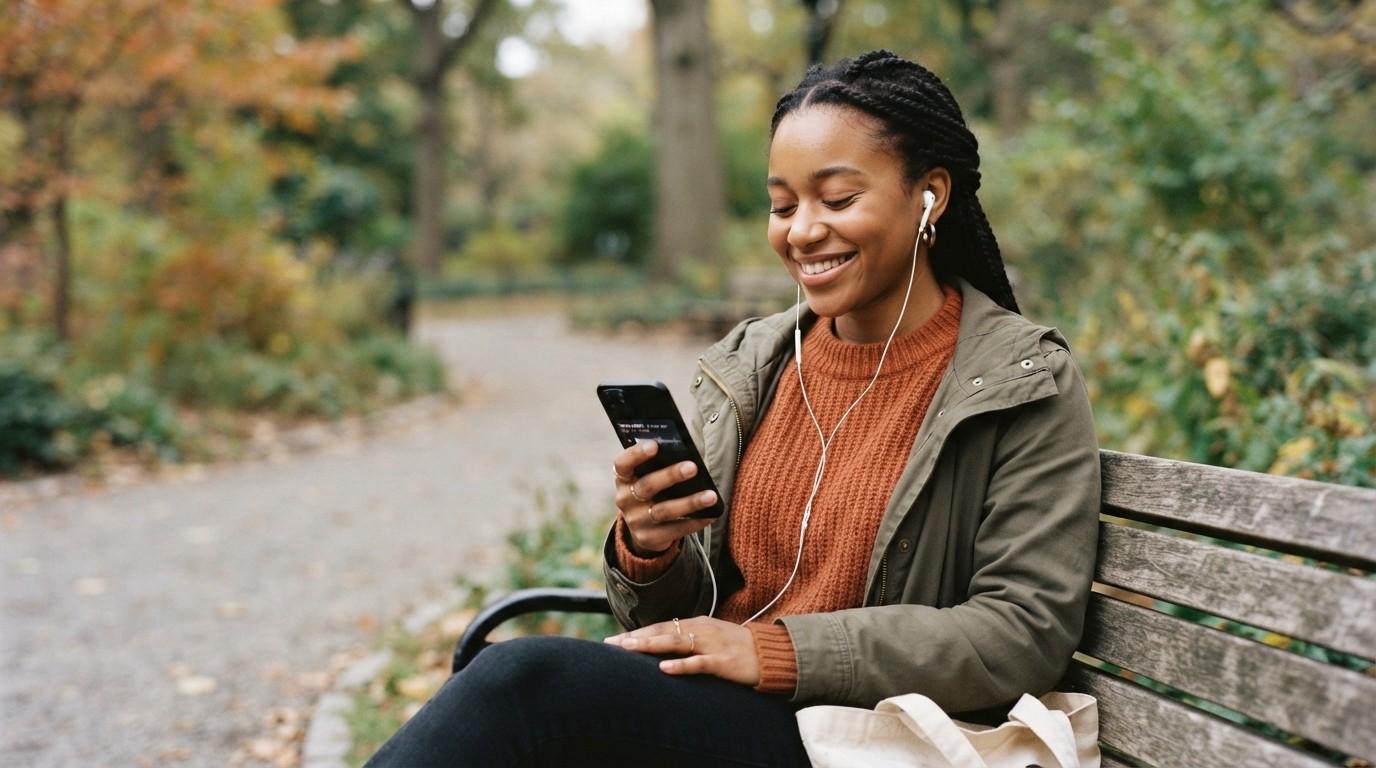 Woman-Listening-To-Voice-Memo-Gaslighting