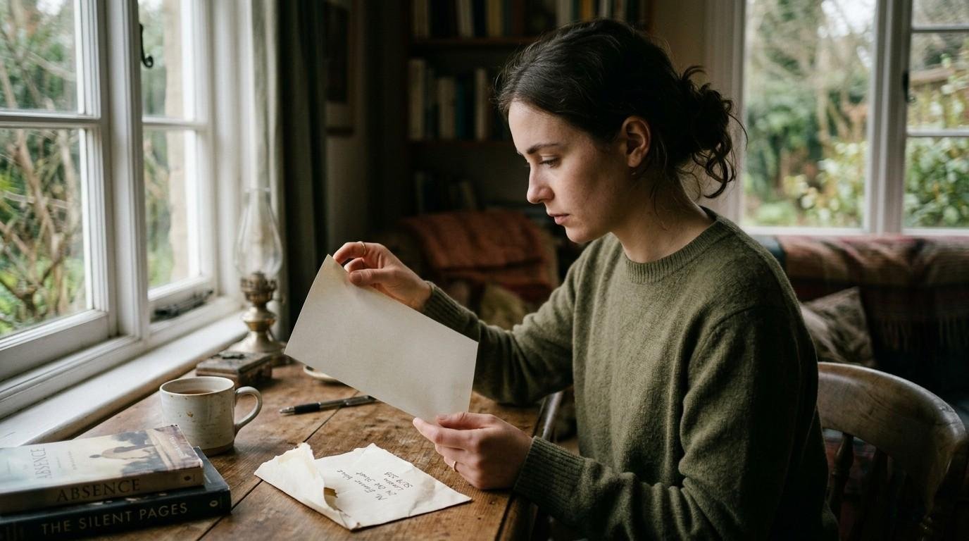 Why the Silence of Ghosting Feels So Much Worse Than Rejection 1 Woman-Opening-Envelope-with-Blank-Letter-Ghosting