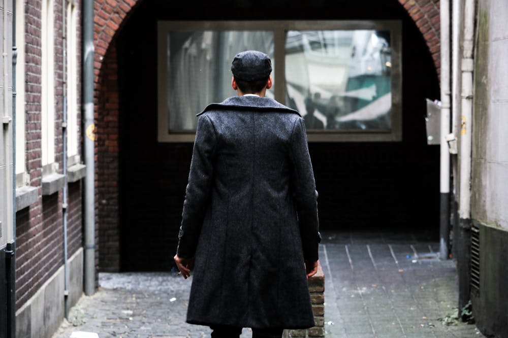 Man-looking-at-the -window