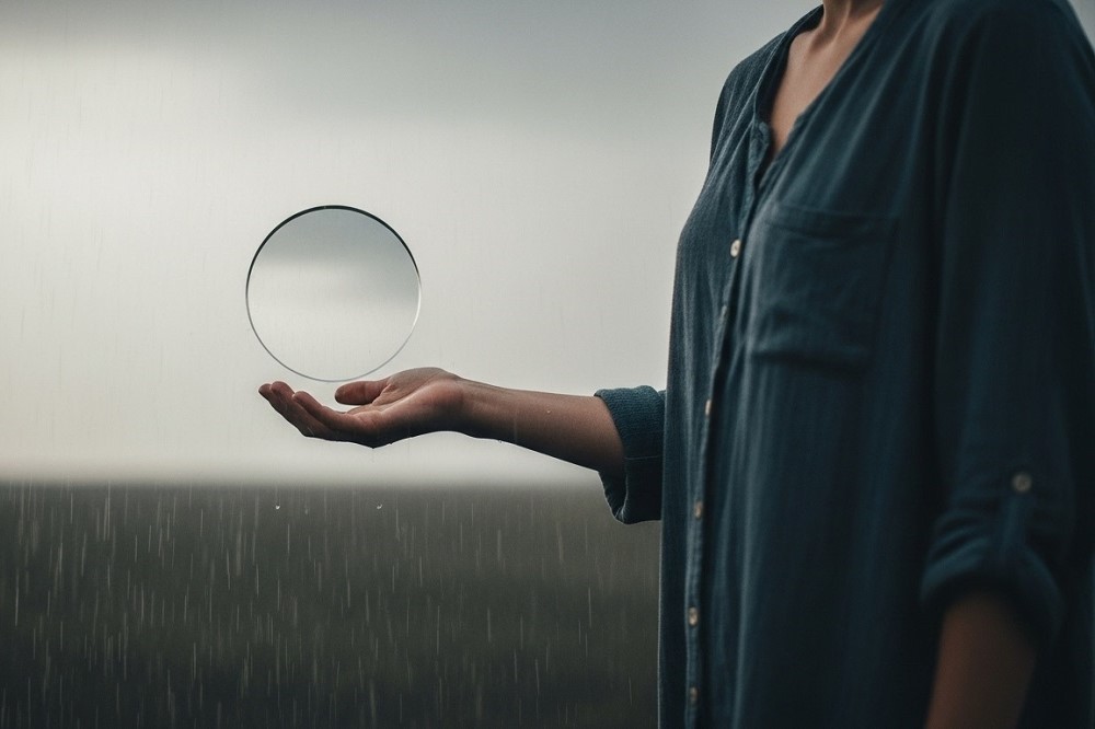 Woman-Holding-Crystal-Ball-In-Rain
