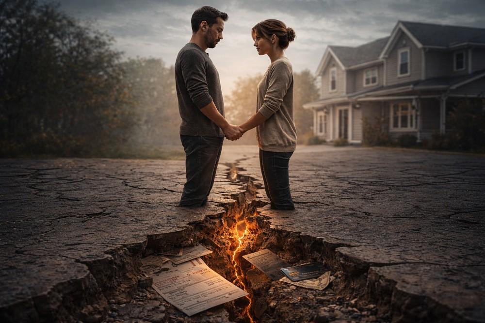 Couple-Legs-Trapped-Inside-Ground-Holding-Hands