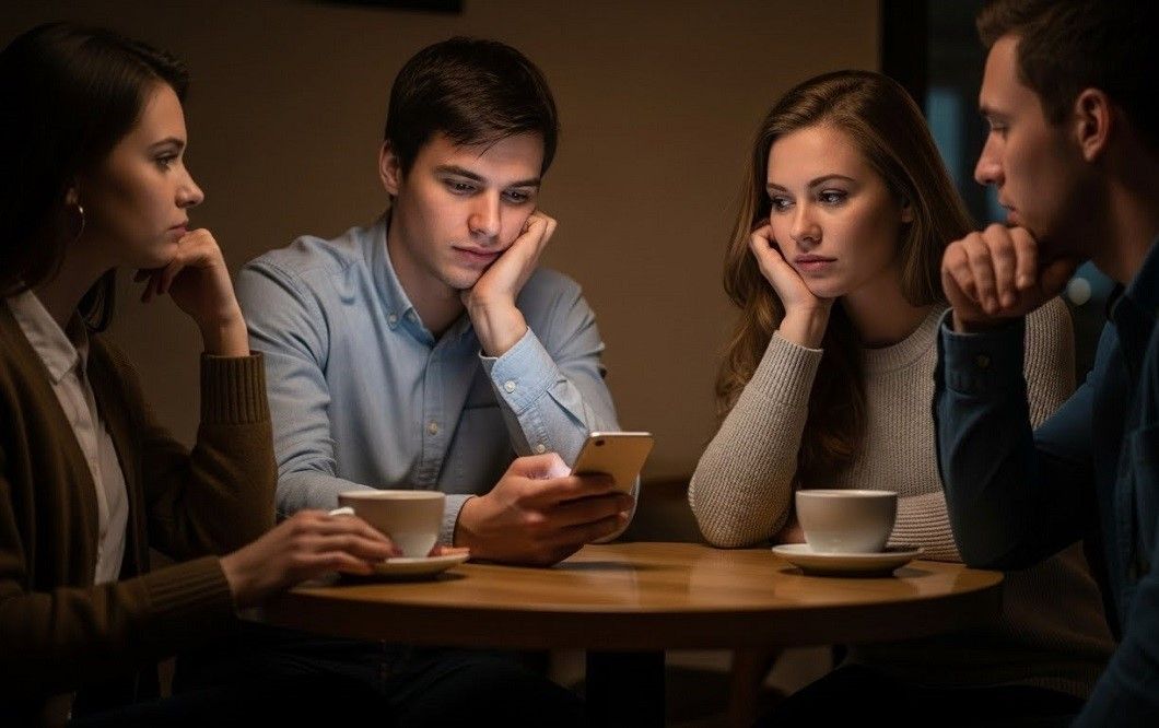 Group-of-Friends-At-A-Café