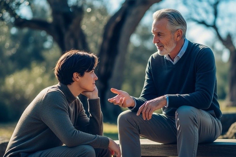 Elderly-man-Coaching-younger-man