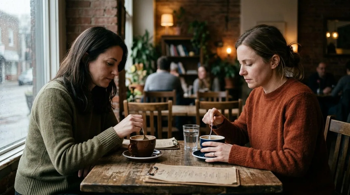 The Lonely Cost of Growth: Why Outgrowing People Hurts So Much 1 Friends-in-Cafe-Outgrowing-People