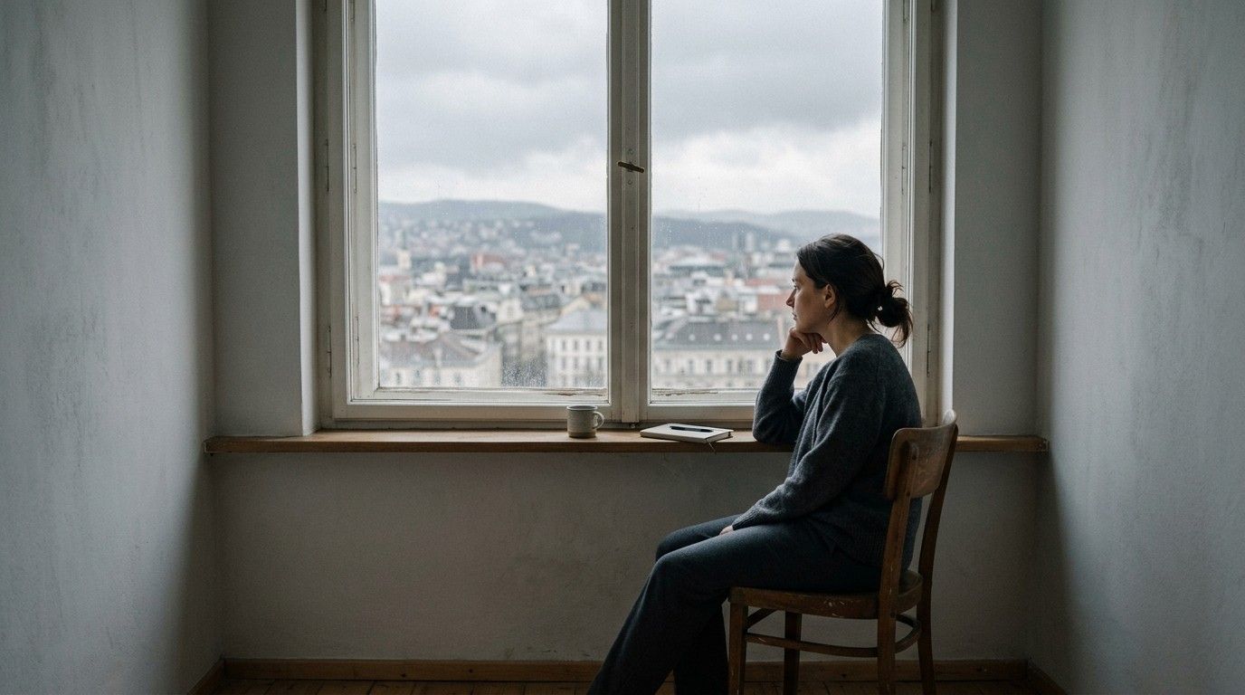 Person-Looking-Out-Window-Hustle-Culture