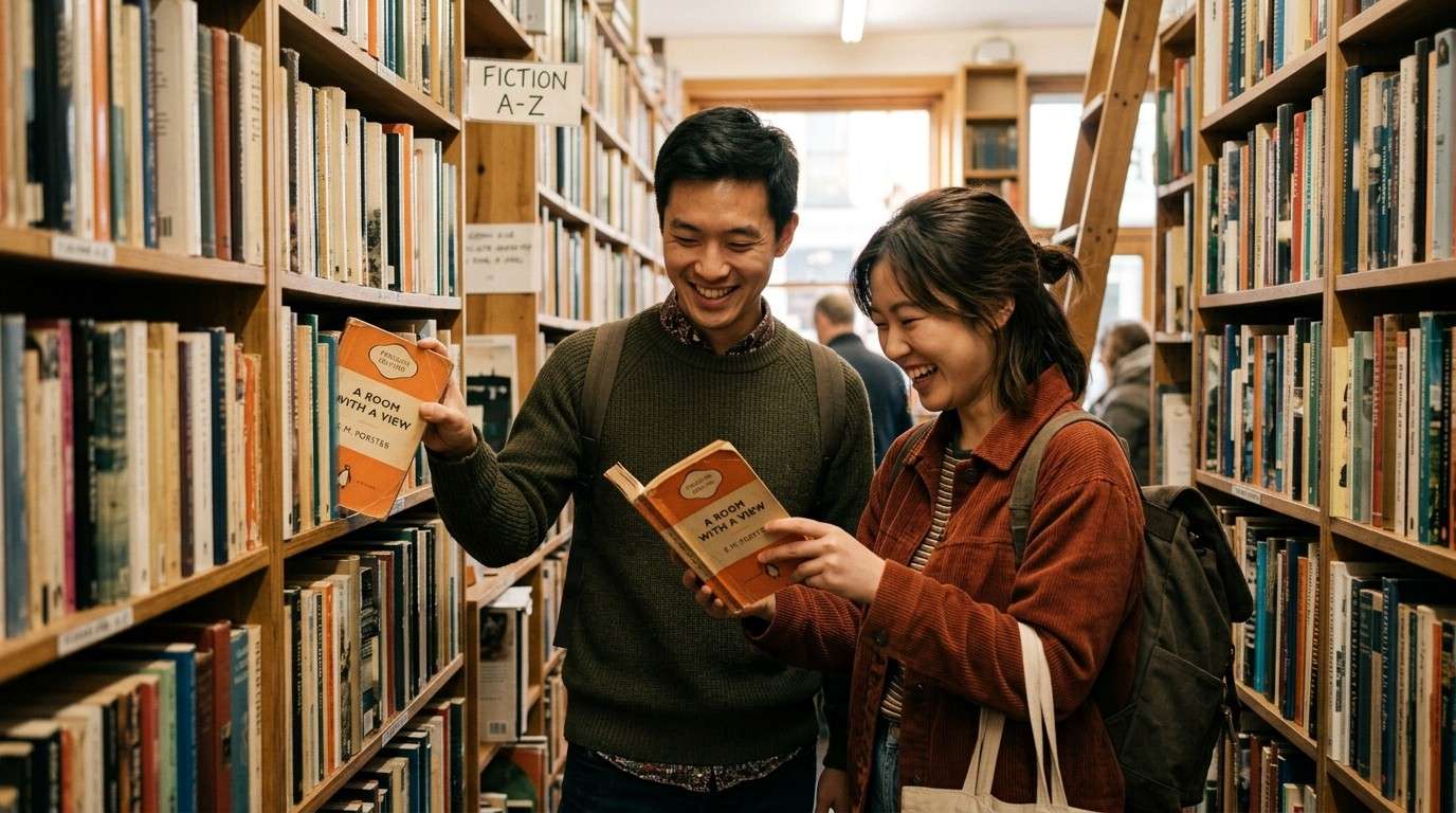 What Sliding Door Moments Reveal About the Life You Almost Lived 1 Sliding-Door-Man-and-Woman-Reaching-for-Same-Book