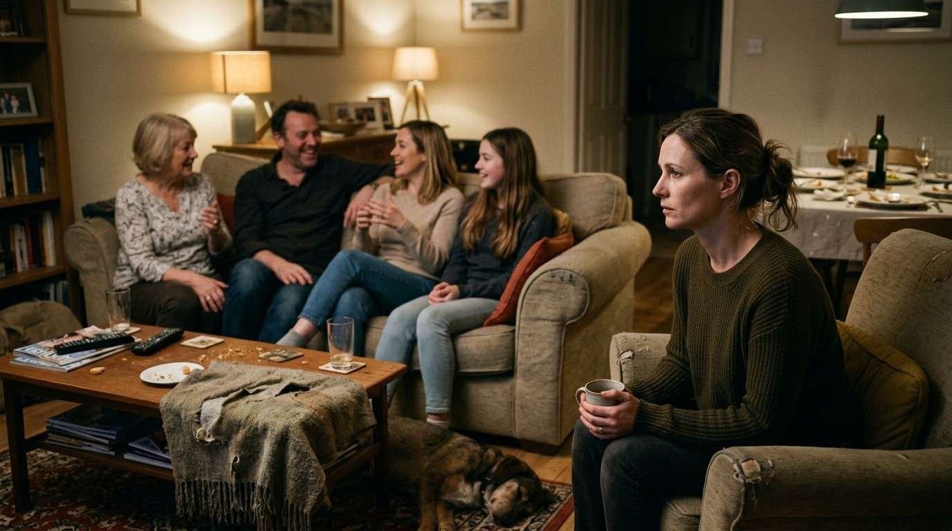 What Narcissistic Personality Disorder Does to the People Who Stay 1 Narcissistic-Personality-Disorder-Family-Sitting-In-Living-Room