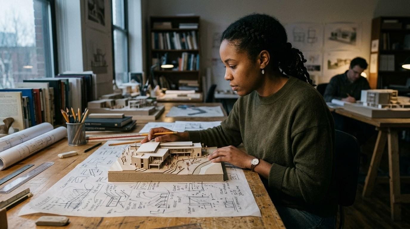 Architect-Studying-Building-Model-Power-of-the-Mind