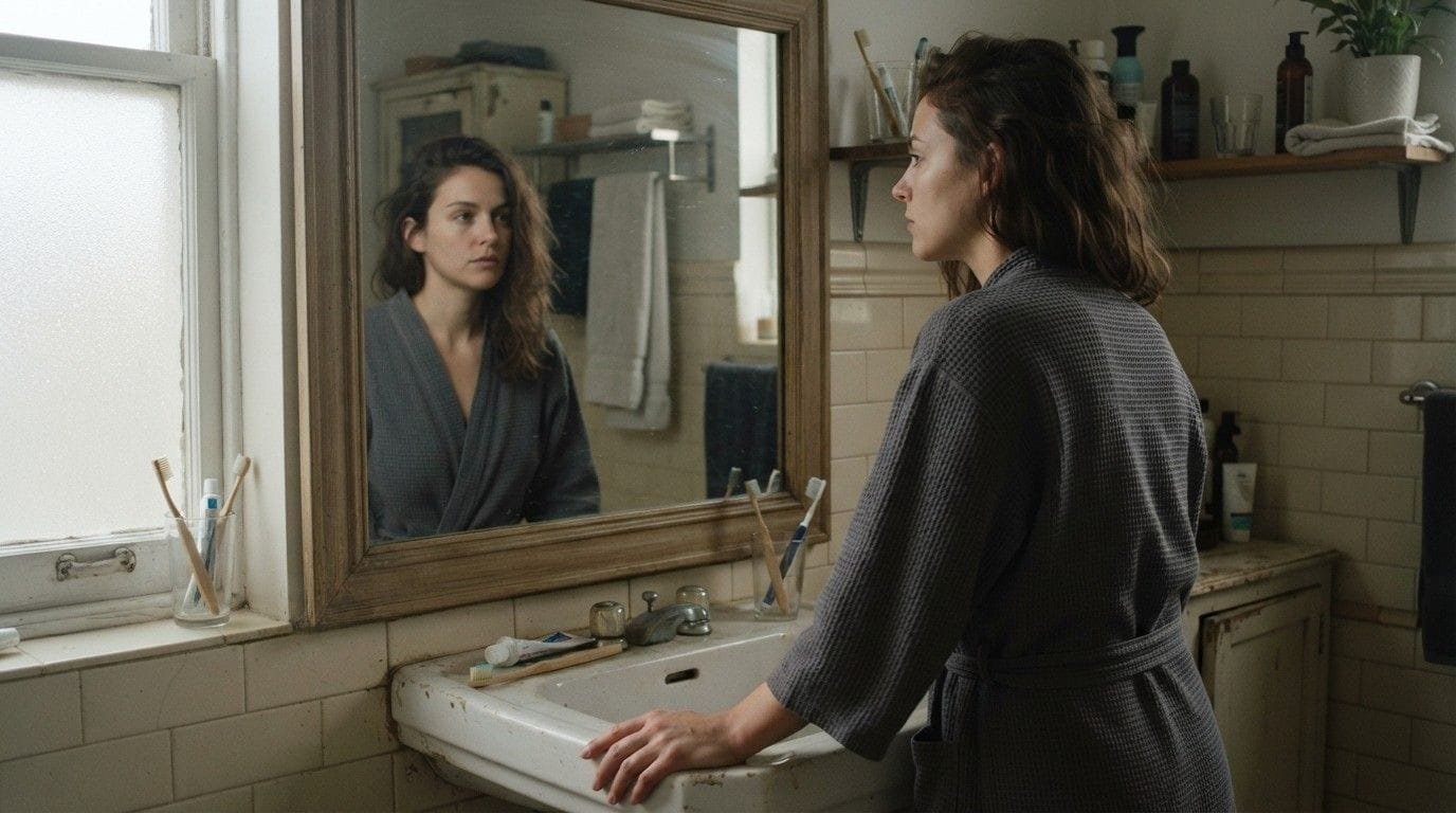 Woman-Looking-In-Mirror-Self-Reflection