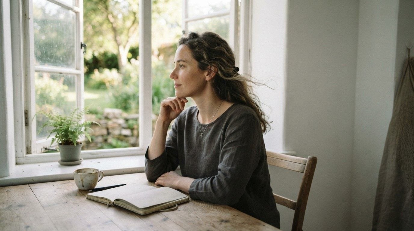 Woman-Sitting-at-Table-Journaling-Benefits
