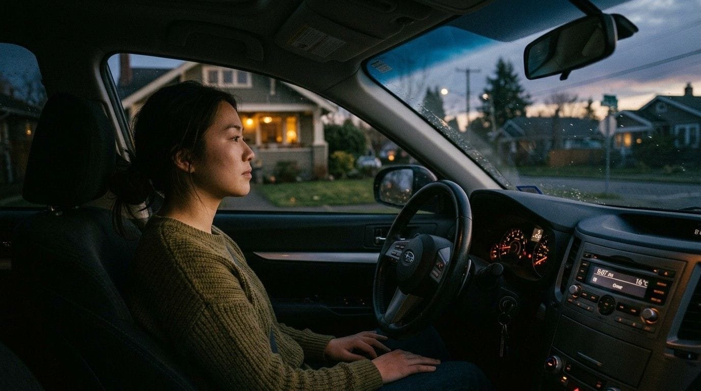 Power-of-Words-Woman-Inside-Parked-Car