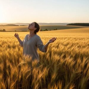 Woman-In-A-Wheat-Field