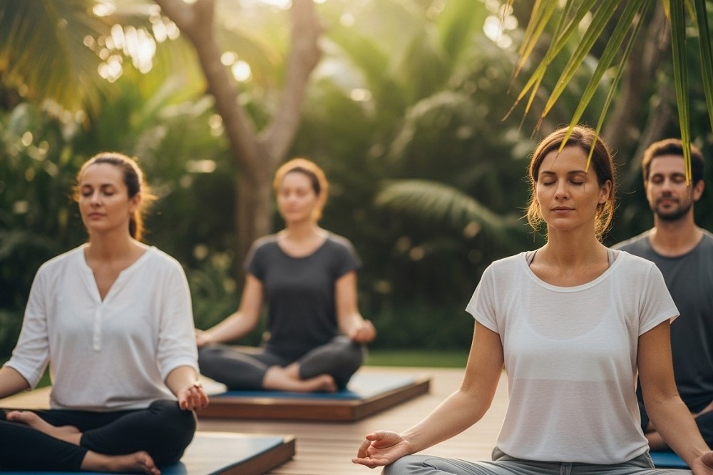 four-people-at-a-silent-retreat