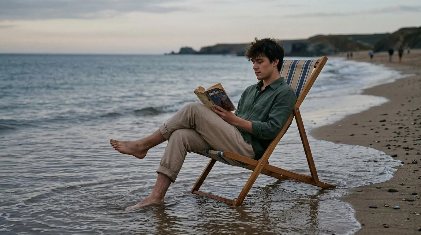 Man-Reading-by-the-Beach-Social-Media-Detox