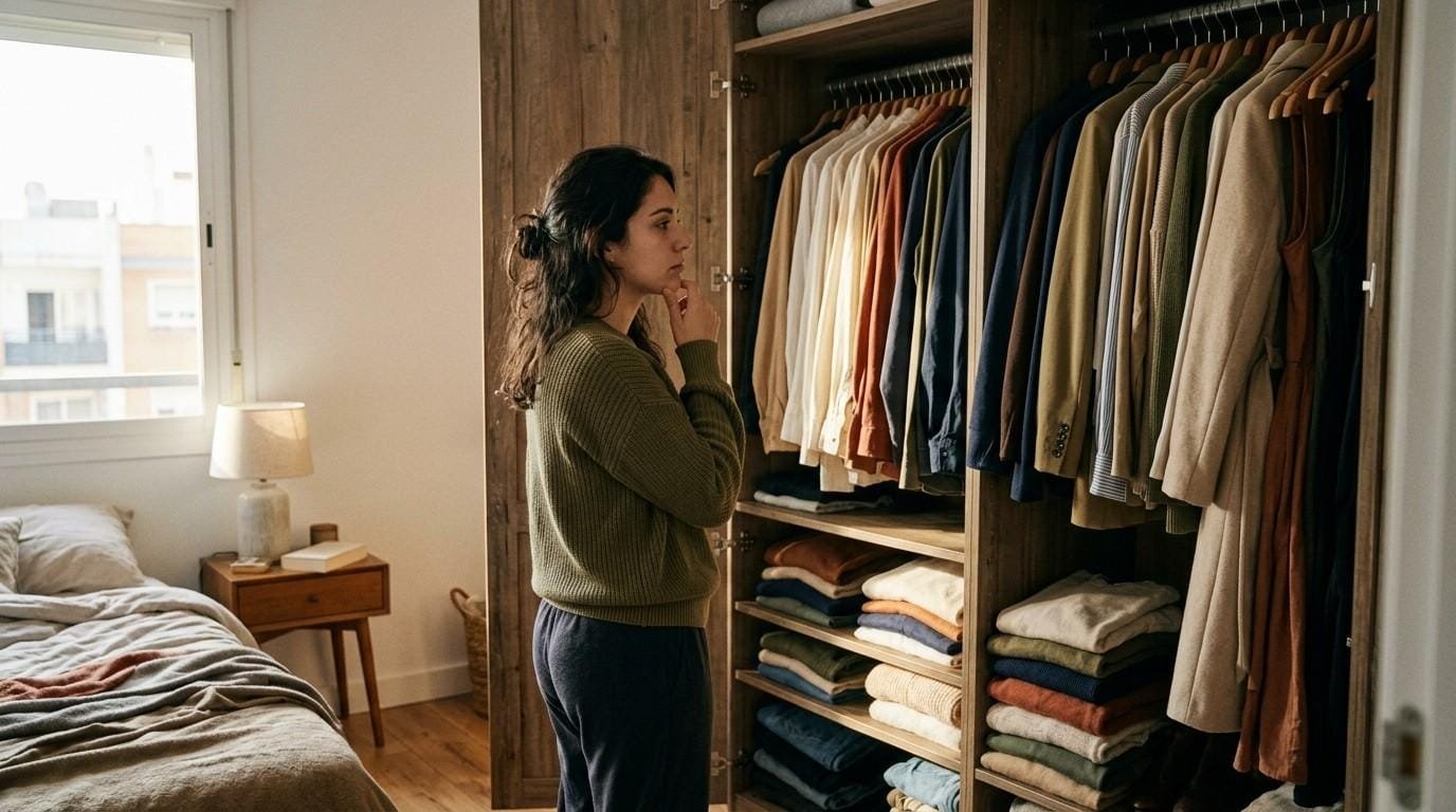 Woman-Standing-Before-Wardrobe-Decision-Paralysis