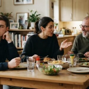 Family-Having-Meal-Ambiguous-Loss