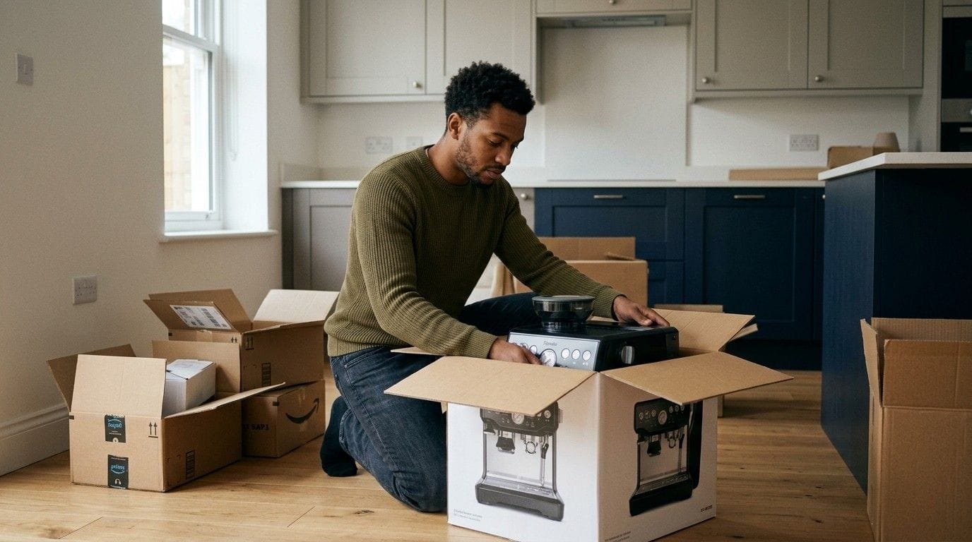 Homeowner-Unpacking-Kitchen-Appliance-Doom-Spending