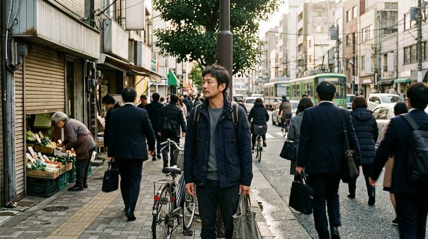 How Digital Minimalism Actually Saves Your Sanity 2 Groundhog-Day-Man-Walking-On-Busy-Street