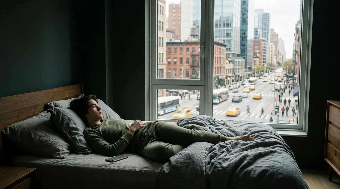 Young-Man-Lazing-In-Room-Bed-Rotting