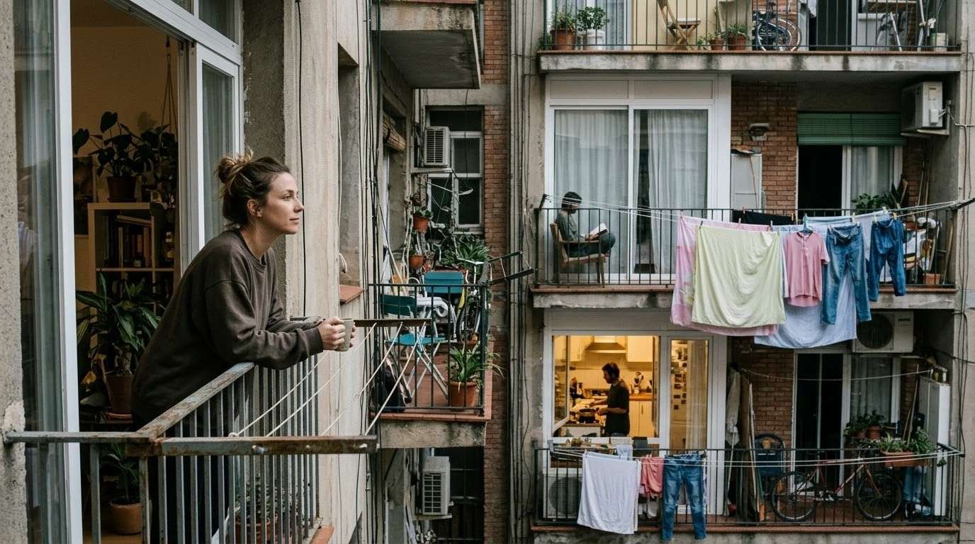 Woman-Observing-Urban-Neighborhood-Loneliness-Epidemic